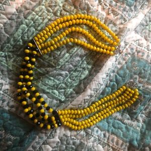 Black and yellow necklace